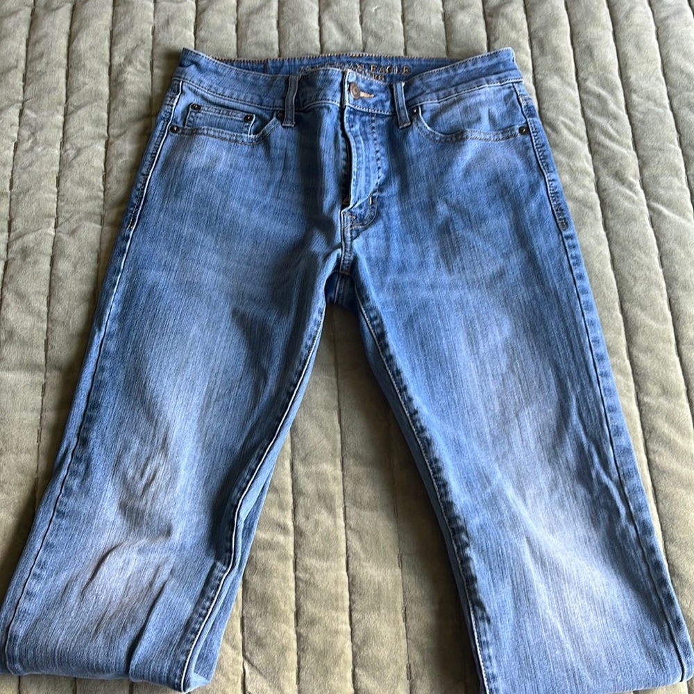 American Eagle Outfitters Slim Fit Jeans - Light Blue